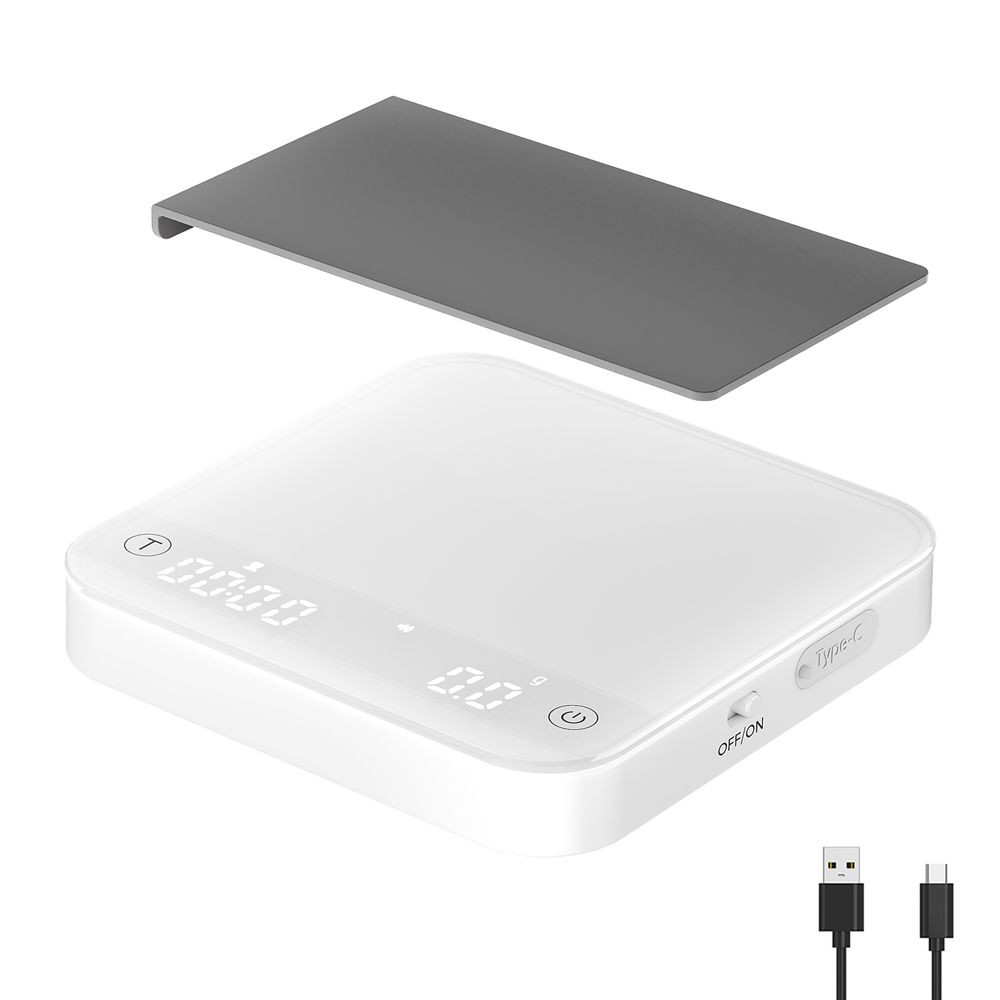 Power Bank - ميزان قهوة محمول بدقة 0.1 جرام،