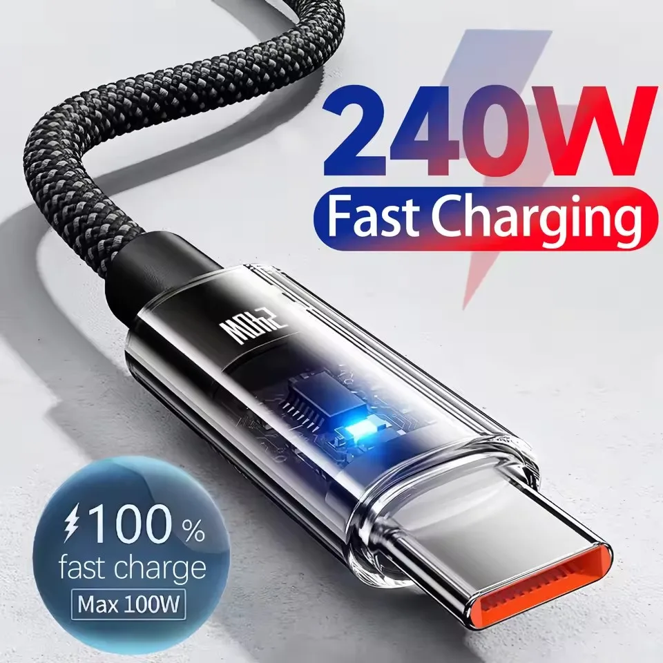 Usb Charger - كابل شحن فائق السرعة بقوة 240