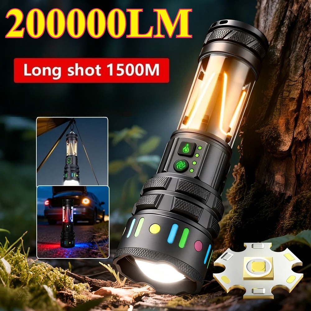 مصباح يدوي LED قوي فائق السطوع - مراجعة Power Bank وسعره