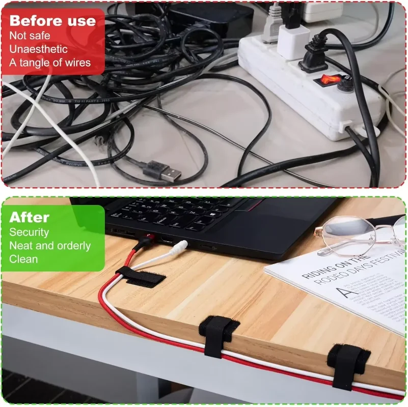 أربطة كابلات قابلة لإعادة الاس - مراجعة Cable Organizer وسعره